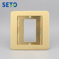 SeTo Concealed Type Floor Socket Blank Panel Waterproof Wall Plate Socket Keystone Floor Receptacle