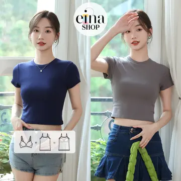 Einashop Women Bra Padded T shirt (Selene) Bra in Top All in One