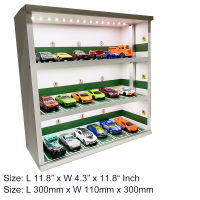 Diorama 164รุ่นที่จอดรถ LED Lighting Garage 3ระดับสถานีรถยนต์ USB Connector Display Gifts