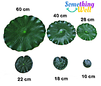 ใบบัวปลอมตกแต่งอ่างปลา ใบบัวจำลอง ใบบัวเทียม ใบไม้ปลอม