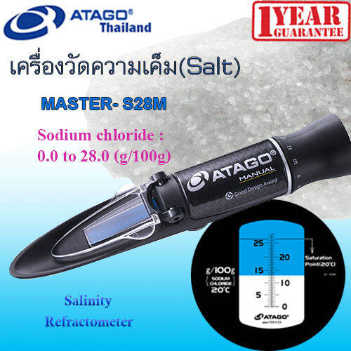 ATAGO รุ่น MASTERS28M เครื่องวัดเกลือ Sodium Chloride ช่วงการวัด 0.00