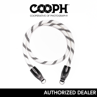 LEICA ROPE STRAP - WHITE &amp; BLACK by COOPH [19642] [Steel Ring] 100cm.