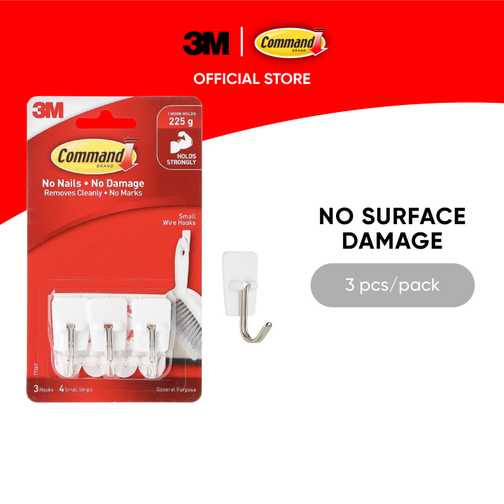 Reviews for 3M Medium White Wire Hooks Value Pack (7-Hooks) with  12-Adhesive Strips