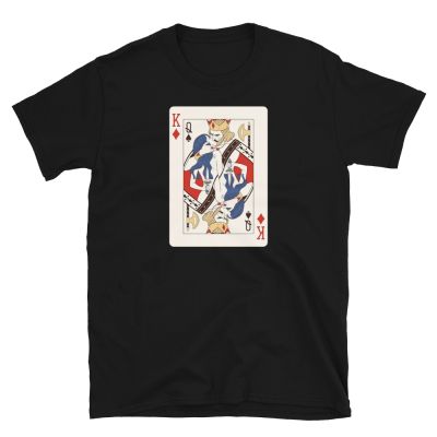 [COD]เสื้อยืด พิมพ์ลาย King Of Diamonds Queen Of Spades Poker สําหรับผู้ชายS-5XL  KKB9