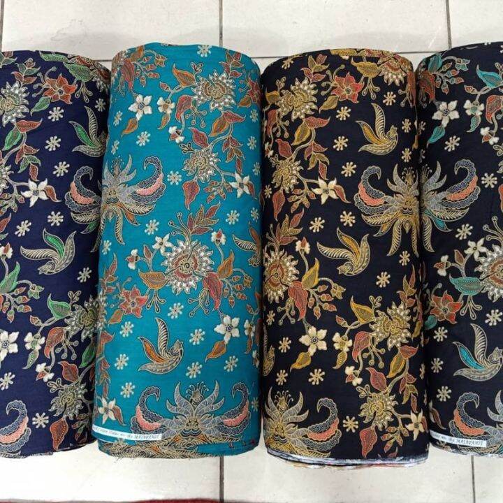 Bahan Batik Katun 40s / Kain Batik Motif Bunga By Majapahit Per 1 ...