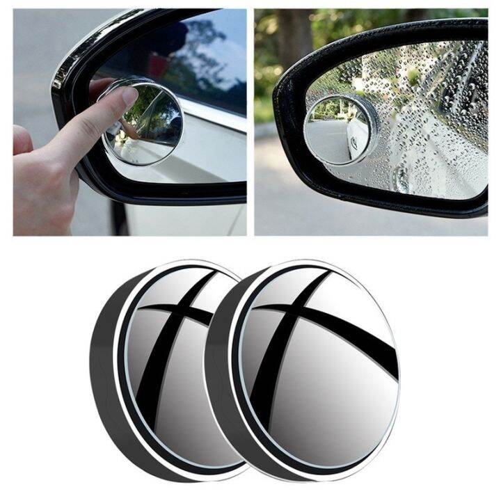 new-2-pcs-car-suction-cup-mount-auxiliary-rearview-mirror-360-degree-rotating-wide-angle-round-frame-blind-spot-mirror