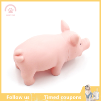 【SHZTGM】 1PC จำลองการจำลองแบบโต้ตอบโมเดลหมูสุนัขแมวยางหมูของเล่นอุปกรณ์เสริม