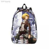 ☍♠Armin Shingeki Kyojin อนิเมะ Mochila Pré-Escolar Jardim De Infância Escola Estudante กระเป๋าผ่าพิภพไททัน Menino Menina Crianças Mochila