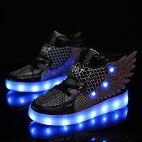 Special Offers Childrens Lead Shoes Boys Girls Lit Sneakers Luminous Shoes Childrens Running Sports Breathable Casual Luminous Soles 27-37