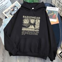 RockIndie Rock Radiohead Print Hoodie Man/Pullovers Hoodies Long Sleeve Streetwear Harajuku Male Tops Sweatshirts Size XS-4XL