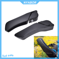 NYABOR 2X Black อลูมิเนียมจักรยานจักรยานจักรยานเสือภูเขา Handlebar Bar end Grips