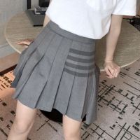 TB export slim high waist pleated skirt asymmetric anti-light sports skirt ladies golf A-line skirt