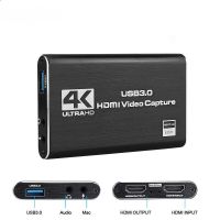 4K USB 3.0วิดีโอการ์ดบันทึก HDMI-เข้ากันได้1080P 60Fps HD เครื่องบันทึกวีดีโอ Graer สำหรับ OBS Captu การ์ดเกมสด