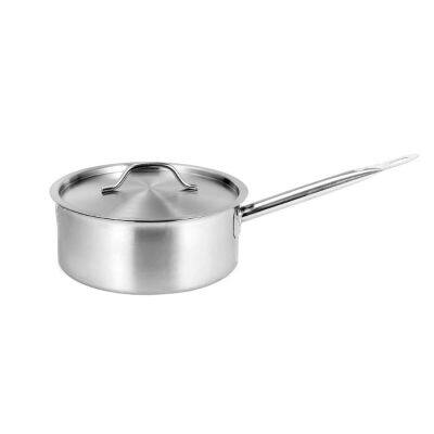 Stainless Steel Saute Pan With Lid Helper Handle Versatile Composite Base Induction Saucepan Soup Pot Kitchen Cookware 1pc