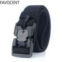 New Tactical Belts Men Polyester Nylon Magnetic Buckle Elasticity Belt Male Outdoor Casual Accessories Sports Military Waistband