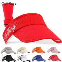 ๑﹊❁ New golf hat womens empty top cap peaked cap breathable topless sun protection visor face-covering sports hat