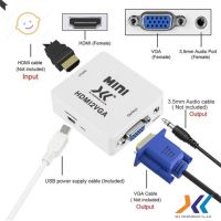 ⭐4.9   สินค้าในประเทศไทย  HDMI To VGA Converter With Audio Port HDMI2VGA 1080P จัดส่งทั่วไทย  สายเครื่องเสียง