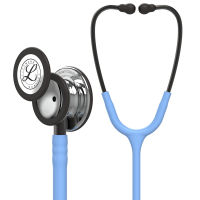 3M Littmann Classic III™ Monitoring Stethoscope, MirrorFinish Chestpiece, Ceil Blue Tube, Smoke Stem and Smoke Headset, 27 inch, 5959 Mirror Finish Chestpiece, Ceil Blue Tube