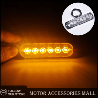 Asahi Motor 6LED Car Strobe Warning Light Grill ไฟกระพริบไฟฉุกเฉิน