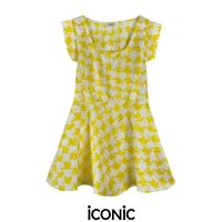 iCONiC LEMON TOP #1348 เสื้อผญ ผ้าไหมซาติน  อก32-34" ยาว24"  เสื้อแฟชั่น เสื้อผญแฟชั่น เสื้อไฮโซ เสื้อออกงาน เสื้อสั้น