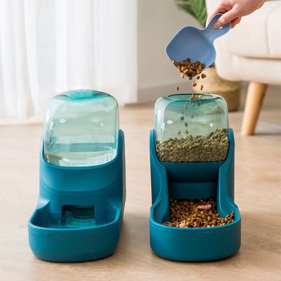 3.8L Pet Dog Automatic Feeder Bowl Drinking Water Dispenser 1.5KG Food Feeding Container Bowls Large Capacity Dogs Cats Supplies