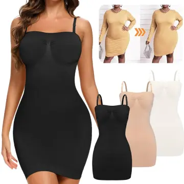 Women Shapewear Strapless Tube Slip Dress Mini Bodycon Dresses For Women  Seamless Tube Top Dress Slimming Underwear
