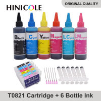 HINICOLE เครื่องปริ้นเตอร์สำหรับ RX610ปากกาสไตลัส XL หมึกสำหรับ Epson RX615 RX690 TX650 TX659 + น้ำหมึกขวด600มล.