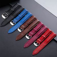 UTHAI P38 Lizard leather watch strap 18 20 22mm Watch Accessories High Quality Glossy Lizard Waterproof Leather Watch 12-24mm