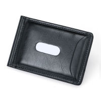 Fashion Magnetic Metal Money Clips for Men Dollar Leather Money Clip Wallet Concise Credit ID Card clip wallet
