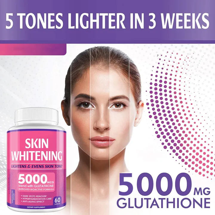 Idun Glutathione Whitening Capsule 60 CAPSULES Contain Vitamin C with ...