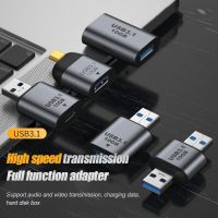 New USB 3.1 To USB 3.1/Type C Adapter Mini Male Female Converter USB3.1 Gen 2 Charging Data High Speed Transfer Connector 10Gbps