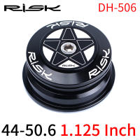 RISK MTB Road Bike 44-50.6mm Double Bearing Headset Aluminum for 28.6mm Straight Tube Front Fork 1.251.5 Tapered Fork