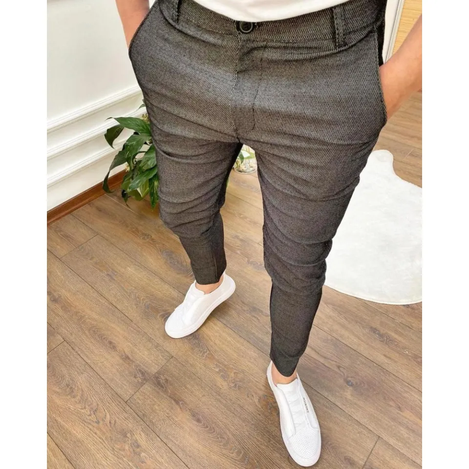 Cheap Men Long Pencil Pants Ripped Jeans Slim Hole Fashion Thin Skinny Jeans  Male Hip-hop Trousers Clothes | Joom