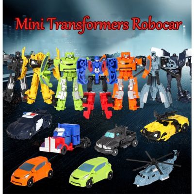 HobbyLane Kids Mini Optimus Prime Bumblebee Transformers Robot Toys Kid Megatron Ratchet Mirage Transformer Model Toy Car Boy Children Transform Robots Cars Kidstoy Birthday Gift For Boys ซื้อทันทีเพิ่มลงในรถเข็น