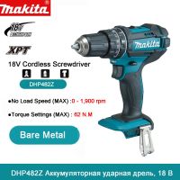 Makita DHP482Z 18V Impact Impact Driver Drill 62N.m Torque Cordless Electric Impact Drill without Battery 2-Speed Control Tool