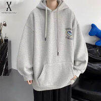 YIPINYOUYOU丨Hooded Sweatshirt ขนแกะแฟชั่นอเมริกัน Oversize กีฬาเสื้อกันหนาว