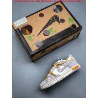 Sports Shoes Original Off-White x sb duk low The 50 Gray White NO.34 Mens Shoes Womens Shoes DJ0950-102(gift)