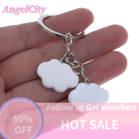 ?AngelCity ของขวัญของที่ระลึกสำหรับผู้หญิงผู้ชายกระเป๋ากุญแจรถพวงกุญแจจี้อุปกรณ์ DIY พวงกุญแจน่ารักเรซิ่นเมฆเสน่ห์พวงกุญแจ