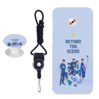 BTS เคสโทรศัพท์สำหรับ5.5 ASUS ZenFone 4 Selfie Pro (ZD552KL) ซิลิคอนนุ่มกรณีที่มีรูปแบบเดียวกันแหวนและเชือก