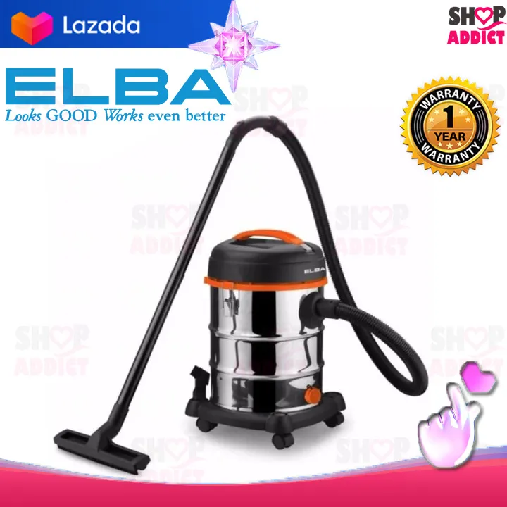 Elba 1200W Wet & Dry Vacuum Cleaner EVC-H1231SS | Lazada