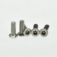 M3 M4 M5 M6 304 stainless steel Six Lobe Torx Flat Countersunk Head with Pin Tamper Proof Anti Theft Security Screw Bolt Clamps