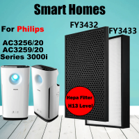 (เพื่อส่งพร้อม) เปลี่ยน Hepa กรองผงถ่านกัมมันต์กรอง FY3432 FY3433สำหรับ Philips เครื่องกรองอากาศชุด3000i,AC3256/20, AC3259/20