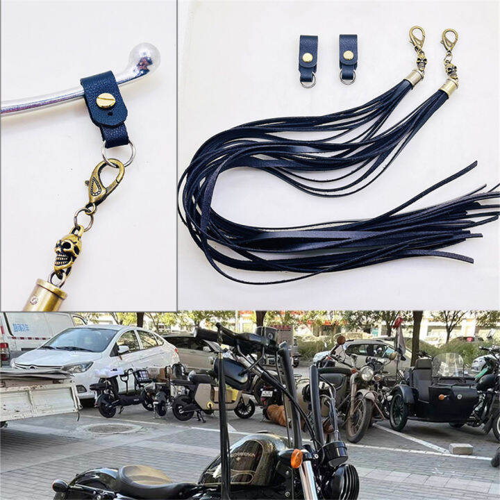 Hand Streamers Qiilu Motorcycle Tassels Universal Faux Leather
