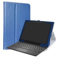 Case For Dell Latitude 5285 12.3" Tablet Folding Stand PU Leather Cover with Elastic Closure Cases Covers