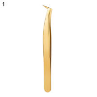 Lashes Tweezers Slender Metallic Luster Good Cross Resilience Eyelash Butterfly Clip Tweezer for Women Premium Faux Eyelash