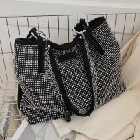 hot【DT】❈  New Luxuy Rhineston Shoulder Designer Leather Crossbody Female Totes Purse Handbag