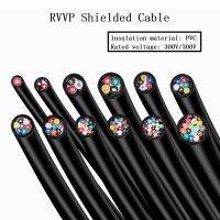 RVVP Shielded Cable 2 Cores 0.3/0.5/0.75/1/1.5 Square Bare Copper PVC Insulated Control Line -5Meters