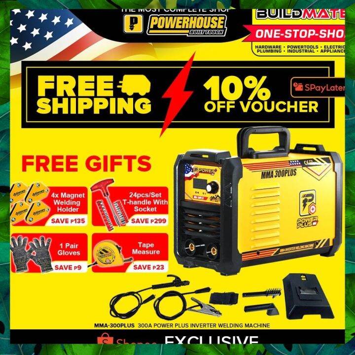 BUILDMATE Powerhouse 300A POWER PLUS Inverter Welding Machine SPARX