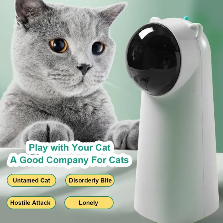 coolrich Laser Light Cat Toy Laser Pen Automatic Cat Teaser Interactive Games Increase Cat
