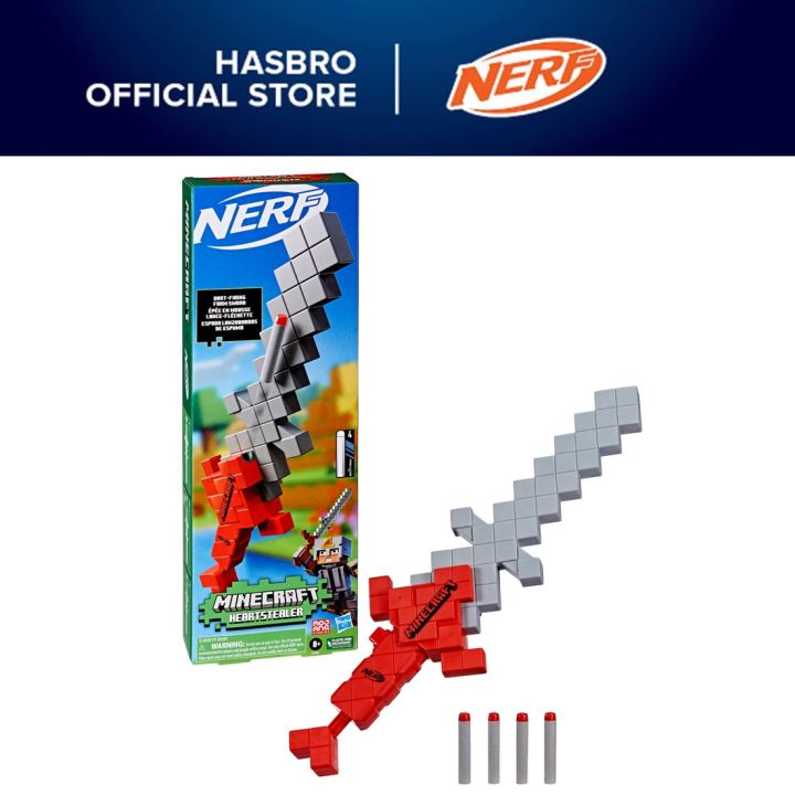 Nerf Minecraft Ender Dragon Blaster and 12 Nerf Elite Foam Darts - Nerf